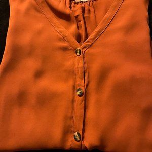 Plus Sized Maurices Burnt Orange Blouse